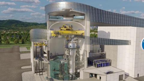 Westinghouse's vision of an AP300 plant (Image: Westinghouse)