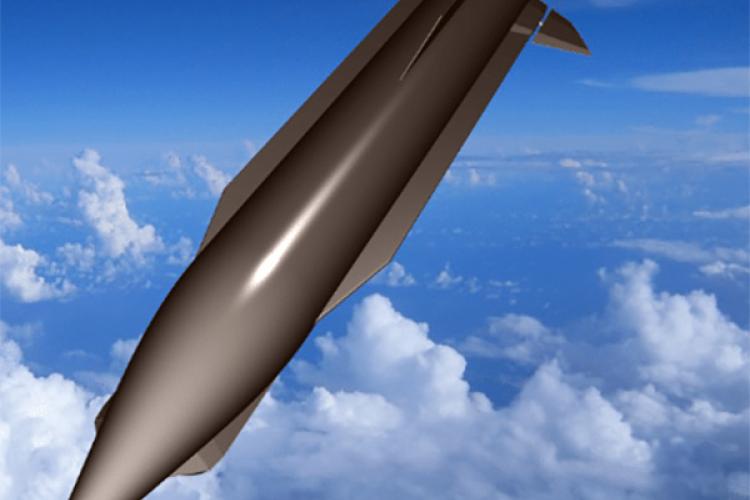 An impression of a hypersonic missile. Image credit: courtesy of the Ministry of Defence.