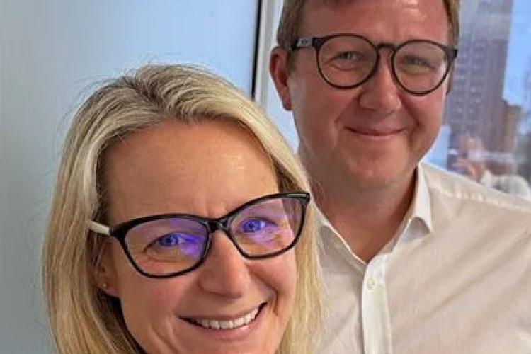 Emma Whigham and Rick Lennard