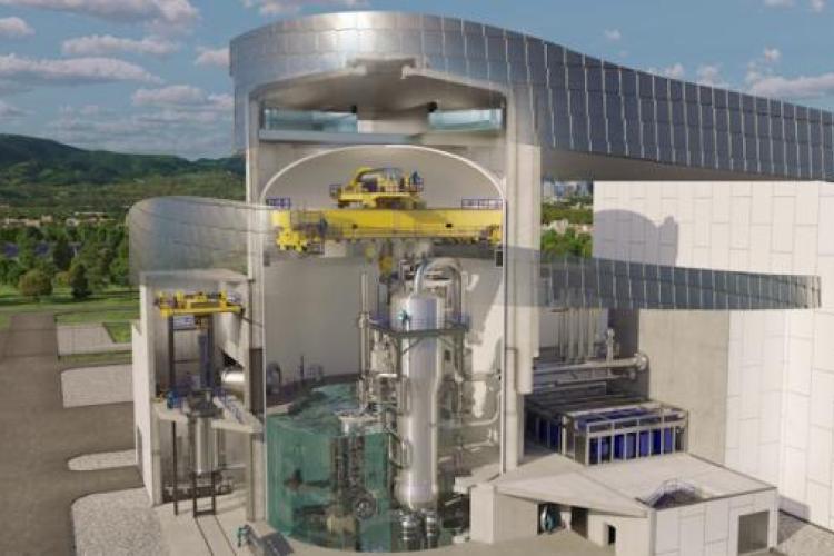 Westinghouse's vision of an AP300 plant (Image: Westinghouse)