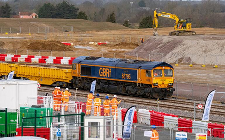 Sizewell C welcomes first engineering train to site