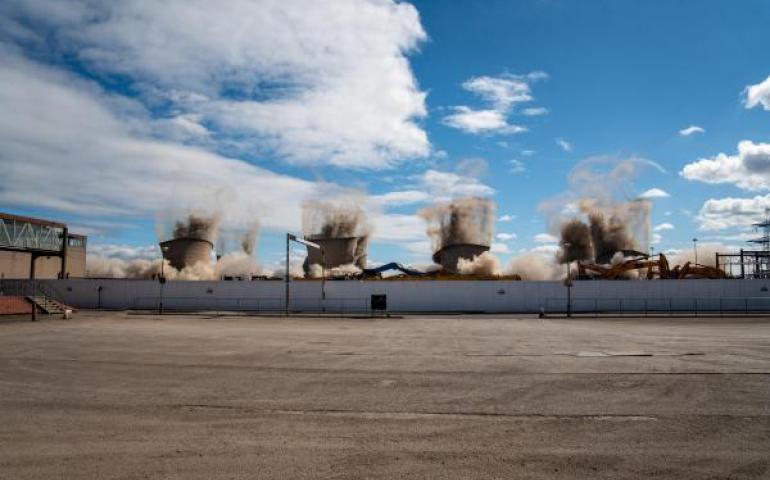 Cottam power station demolition