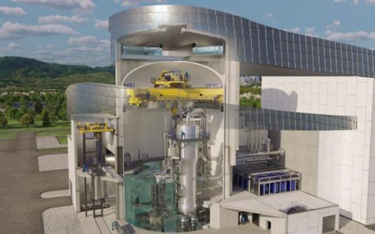 Westinghouse's vision of an AP300 plant (Image: Westinghouse)